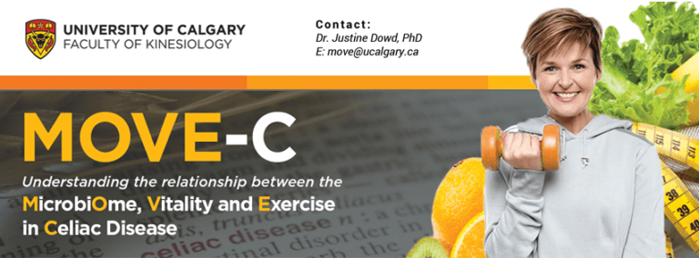 MOVE-C - an exercise and the gut microbiome study out of University of Calgary - a call for September 2017 enrolment (not JUST for celiac disease!) | Ignite Nutrition Inc is owned and operated by Andrea Hardy, registered dietitian and gut health expert from Calgary Alberta