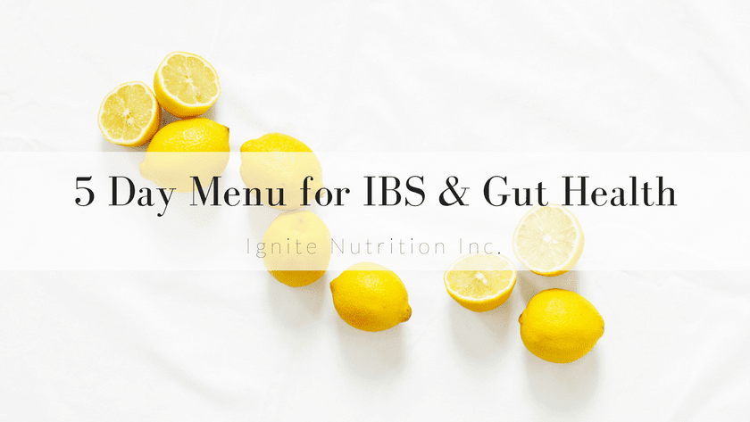 5 day menu for IBS & gut health Featured Image