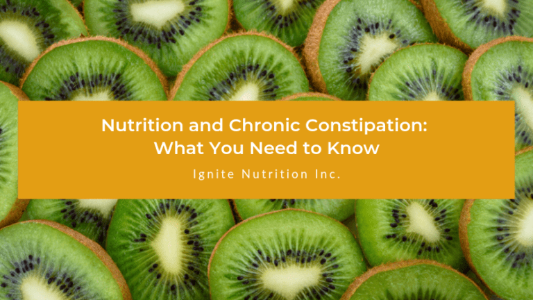 Dealing with chronic constipation? Our registered dietitians at Ignite Nutrition in Calgary can show you how nutrition can help.