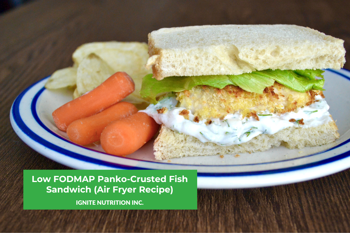 Low FODMAP PankoCrusted Fish Sandwich (Air Fryer Recipe) Ignite