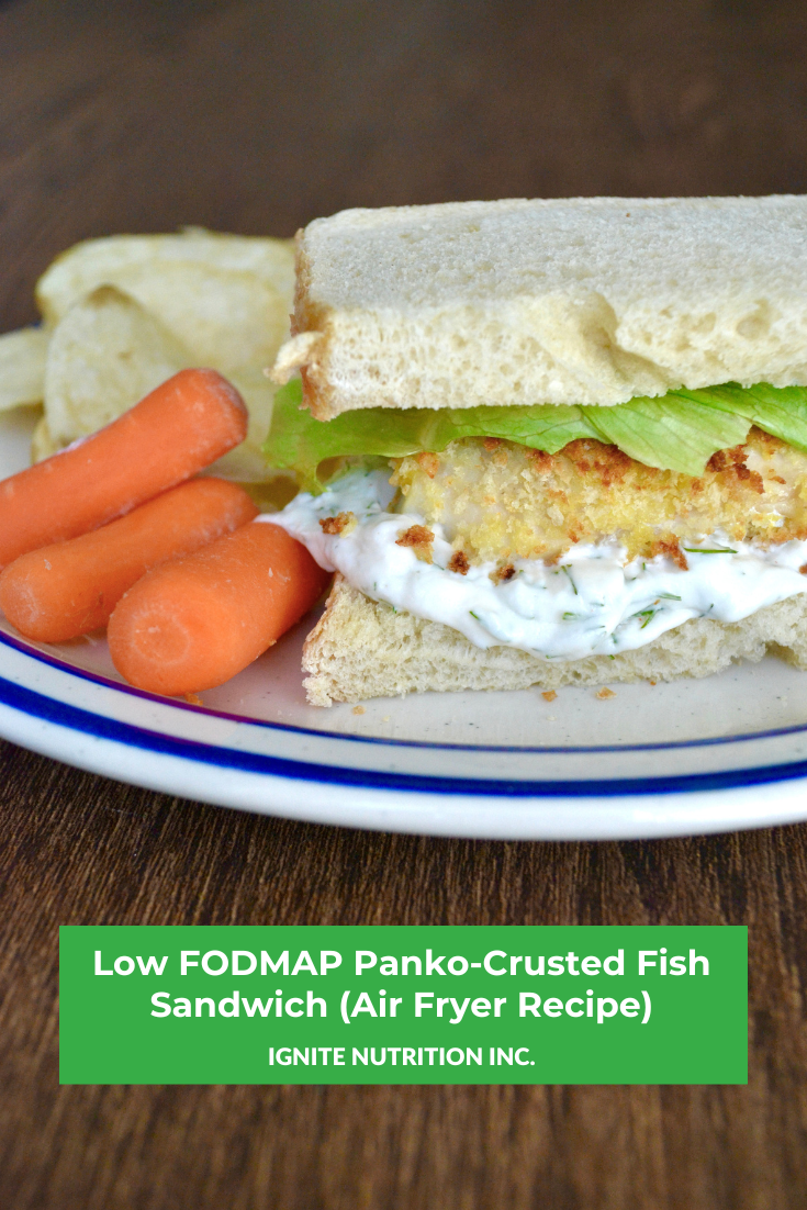 Low FODMAP PankoCrusted Fish Sandwich (Air Fryer Recipe) Ignite